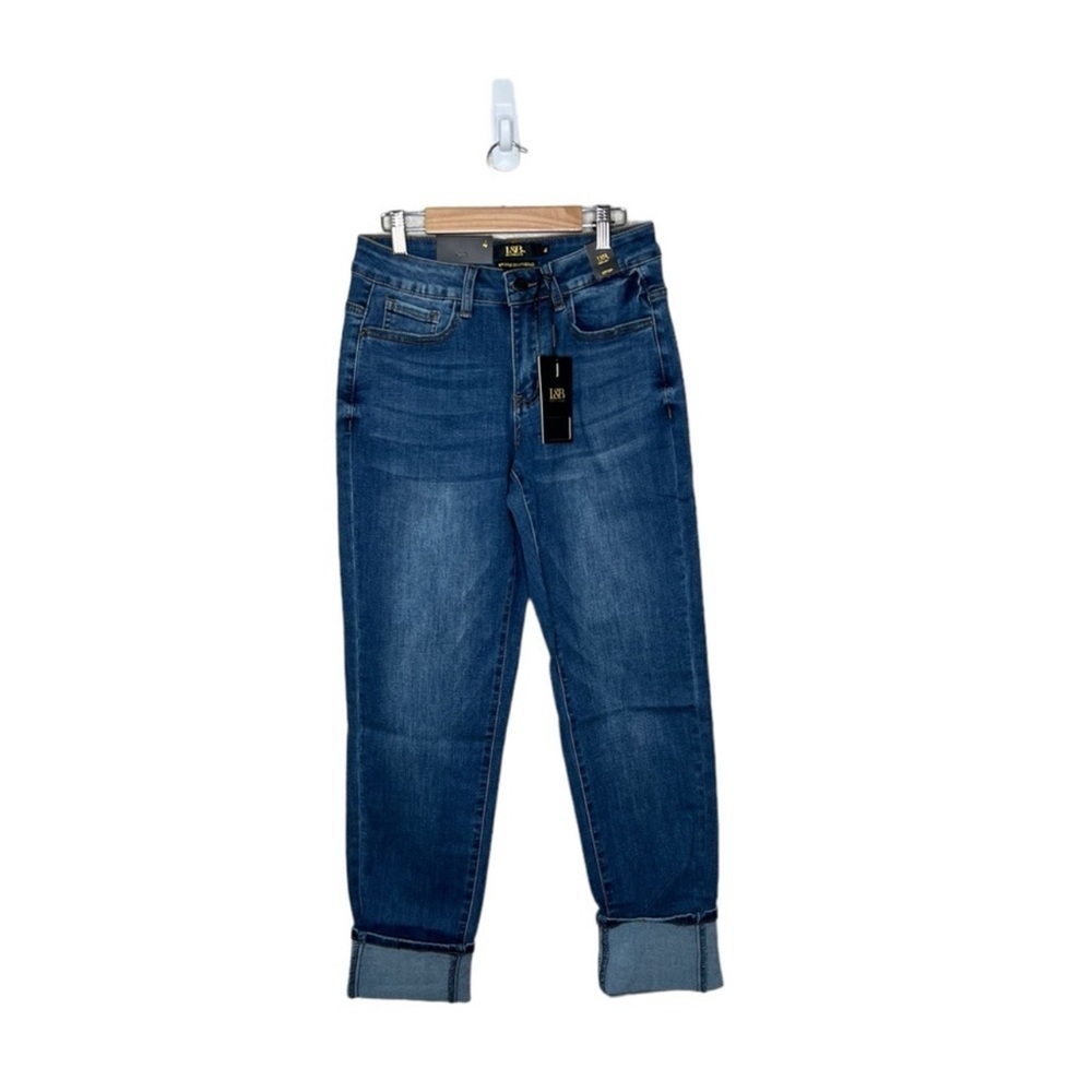 Lucky And Blessed Women's Mid Rise Boyfriend Skinny Jeans
